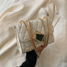 Female Lattice Pu Leather Crossbody Bags For Women 2021 Chain Shoulder Messenger Bag Ladies Hand Sling Luxury Handbags Designer 2024 - buy cheap