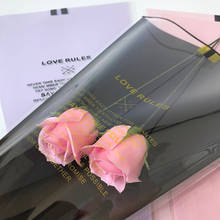 50 unids/set de bolsas de papel de flores hermosas, caja de embalaje impermeable, bolsa de ramo, embalaje de regalo, decoraciones de boda y Día de San Valentín 2024 - compra barato