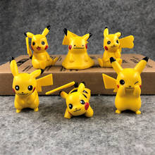 TAKARA TOMY Pokemon Pocket Monster Pikachu 6pcs Doll Kids Gifts Model Toys Action Figure 5cm 2024 - buy cheap