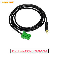 FEELDO Car 3.5mm Male Jack AUX-IN Socket Audio Cable For Honda Fit/Jazz Extension CD Radio AUX Wire Adapter 2024 - buy cheap