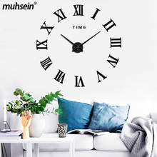 2021 New Arrival Quartz Clocks Fashion Watches 3D Real Big Promotion Home Decor Large Roman Mirror Fashion Modern Wall Clock 2024 - buy cheap