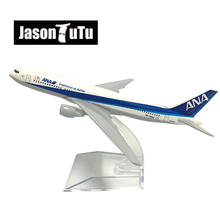 JASON TUTU-modelo de avión japonés ANA B777 Boeing, 16cm, Metal fundido a presión, escala 1/400, envío directo de fábrica 2024 - compra barato