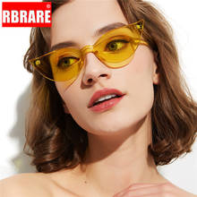 RBRARE Modis One-piece Sunglasses Women  Vintage Cat Eye Sun Glasses Candy Color Transparent  Okulary Shopping Vacation Oculos 2024 - buy cheap