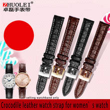 Crocodile leather watch band small for women's watch  strap 14 15 16 17mm watchband with pin buckle Free freight  watchband 2024 - buy cheap