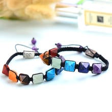 100% Natural Crystals Pyramid Bracelets Handmade Increase Charm Raw Simple Colourful Mineral Jewelry For Ladies Jewelry DIY Gift 2024 - buy cheap