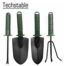 4pcs high quality gardening tool set combination, flower planting shovel hoe rake plastic handle 4 in 1 2024 - buy cheap