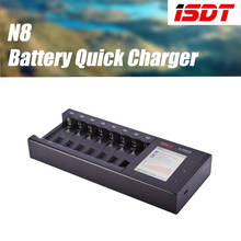 Isdt-carregador de bateria aa n8, dispositivo com tela lcd, 8 espaços, aaa, bateria inteligente, carregador rápido, li-ion life, ni-mh, ni-cd, c, sc 18650 2024 - compre barato