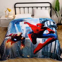 Disney Avengers Spiderman Iron Man Baby Blanket Lightning McQueen Car Thick Home Bed Cover For Boys Children Adult 150x200cm 2024 - buy cheap