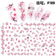 3D Nail Sticker Sakura Flower Slider Nails Art Decoration Wraps Decals Cute Design Adhesive Manicure Tips Stickers Pegatina 2024 - buy cheap