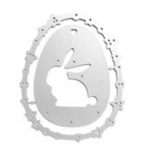Happy Easter Rabbit Egg Metal Cutting Dies Stencil Scrapbooking DIY Album Stamp 2024 - купить недорого