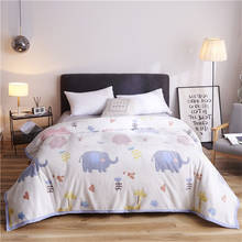 New Cartoon Fleece Throw Blanket Elephant Flower Printed Snowflake Velvet Warm Soft Blandets Bed Linen Bedspread Home Textile 2024 - buy cheap