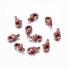 20Pcs Brass Lobster Claw Clasps Claw Clasps For Bracelet Necklace Chain Diy Jewelry Making Findings  Red Copper Color 10x5x3mm 2024 - buy cheap