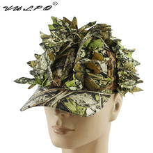 VULPO Outdoor Jungle Camouflage Cap Tactical Camo Hunting Hat Sniper Hidden Hat  with Bionic Leaf 2024 - buy cheap