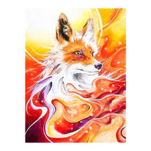 Diamond Painting DIY Animal Fox Full Square Drill Colorful Handmade Cross Stitch Kits Embroidery Mosaic Home Room Wall Decor 2024 - buy cheap