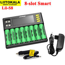 LiitoKala-cargador de batería de Lii-S8, dispositivo de carga de iones de litio, 3,7 V, NiMH, 1,2 V, Li-FePO4, 3,2 V, IMR, 3,8 V, para 18650, 26650, 21700, AA, AAA, nuevo 2024 - compra barato