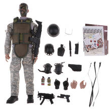 1/6 Scale Collectible Army Special Forces Soldier Combat SWAT 12'' Police Action Figures with Accessories NB02A Display Model 2024 - buy cheap