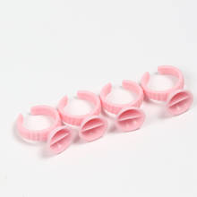 100pcs/bag Disposable Caps Microblading Pink Ring Tattoo Ink Cup For PMU Supplies Accessory Makeup Tattoo Tools 2024 - buy cheap