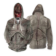 Men's Hooded Stranger Things cosplay costume Demogorgon Cosplay Hoodie 3D Printed Zipper Jacket Sweatshirts Unisex Outwear Coat 2024 - buy cheap