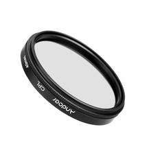 Цифровой Тонкий CPL круговой поляризатор Andoer 49 мм, поляризационный стеклянный фильтр для объектива камеры Canon Nikon Sony DSLR 2024 - купить недорого