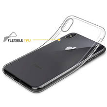 10Pcs Ultra-thin Clear TPU Phone Case For iPhone 12 11 Pro Max XS XR MAX X 8 7 6S Plus Soft Silicone Shockproof Cover On i12 SE2 2024 - купить недорого