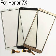 Сенсорная панель для Huawei Honor 7X, сенсорный экран с дигитайзером, стекло, сенсор, сенсорная панель с гибким кабелем, замена honor7x 2024 - купить недорого