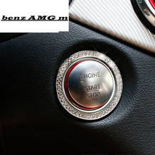 Автомобильный Стайлинг кнопка запуска двигателя внутренняя наклейка крышка для Mercedes Benz GLA X156 CLA C117 A/B/C Class W205 GLC автомобильные аксессуары 2024 - купить недорого