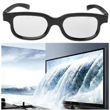 Gafas circulares polarizadas y de alta calidad para Cine 3D Real, lentes de color negro, estéreo, pasivo, para TV 3D polarizada 2024 - compra barato