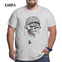 Kanpa-camisetas de talla grande para hombre, ropa de algodón de buena calidad, camiseta de entrenamiento, Tops, 2021 2024 - compra barato