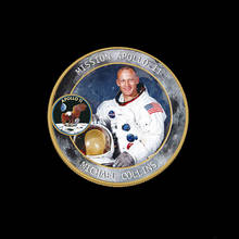 Apollo 11 50th aniversário ouro colecionáveis moedas desafio moeda us medalha coletor dropshipping no5 2024 - compre barato