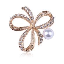 Fashion Exquisite Pearl Rhinestone Flowers Butterfly Enamel Pin Brooch for Women Trendy Elegant Clothes Jewelry Gift for Friends 2024 - buy cheap