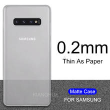 Ультратонкий чехол для телефона Samsung Galaxy S10 S9 S8 Plus Note 8 9 10 Pro, матовый прозрачный защитный чехол для S9 + S10E Note 10 + 2024 - купить недорого