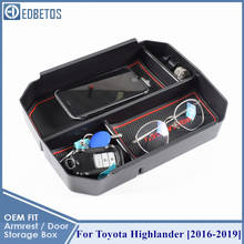 Car Glove Box Armrest Box Storage For Toyota Highlander 2016 2017 2018 2019 ABS Storage Box Accessories 2024 - buy cheap