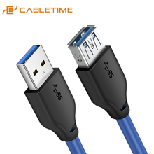 Cabletime-cabo de extensão usb3.0 m/f., cabo de extensão gen1 5gbps para laptop e macbook, x box. adaptador de dados usb c272. 2024 - compre barato