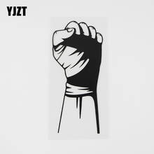 YJZT 6.2CMX14.2CM Hand Fighter Boxing Fight Club Decal Vinyl Car Sticker Black/Silver 8A-0726 2024 - buy cheap