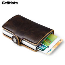 Business Hot Sale Credit Card Holder Netherland Unisex Metal Blocking RFID Wallet Aluminium Box Travel Hasp Card Wallet for Men 2024 - buy cheap