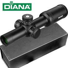 Diana 1-4x24 retículo tático riflescope com alvo torres de caça escopos para sniper rifle óptica visão 2024 - compre barato