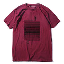 Мужская футболка с коротким рукавом COOLMIND QI0266A из дышащей ткани, Повседневная Свободная Хлопковая мужская футболка, крутая забавная Мужская футболка, топы, футболки 2024 - купить недорого