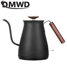 Dmwd chaleira elétrica do agregado familiar dedicada para fazer chá mão chaleira de café aço inoxidável 1l caldeira aquecimento água quente bule chá 2024 - compre barato