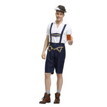 Костюм Октоберфест ледерхосен баварский Октоберфест Немецкий фестиваль пива Хэллоуин для мужчин пивные костюмы 2024 - купить недорого