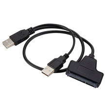 2019 HOT USB SATA 7+15Pin to USB 2.0 Adapter Cable For 2.5 HDD Laptop Hard Disk Driver#T2 2024 - buy cheap