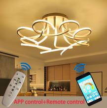 Modern Acrylic Led Ceiling Lights Art LED Ceiling Chandelier with APP remote For Living Room Bedroom Home Decoration lampadario 2024 - buy cheap