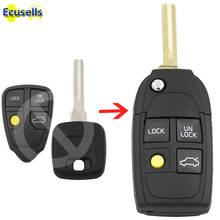 4 button Modified Flip Folding Remote Key CASE Shell For VOLVO XC70 XC90 S40 S60 S70 S80 S90 V40 V70 V90 C70 Case FOB 3+1 Button 2024 - buy cheap