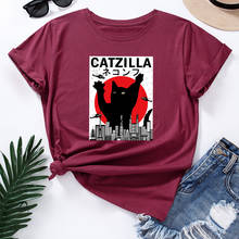 100% algodão o pescoço de manga curta t-shirt harajuku topos verão do sexo feminino t camisa 2024 - compre barato