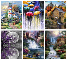 Scenery DIY 5D Diamond Painting Diamond Embroidery Landscape Cross Stitch Kits Crafts Rhinestones Mosaic Home Decor 2024 - buy cheap