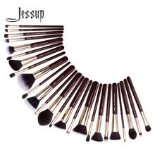 Jessup Professional Makeup Brushes Set Foundation Eyeshadow Makeup Brush Powder Highlighter Concealer 25pcs Zinfandel/Golden 2024 - buy cheap