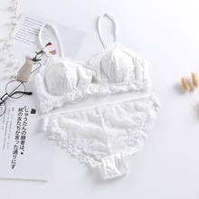 2020 Sexy Lace Bra Sets Women Seamless Embroidery Bralette Wireless Breathable Underwear Lingerie Set 2024 - buy cheap