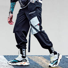 LACIBLE-pantalones Cargo con bolsillos para hombre, ropa de calle holgada estilo Harajuku, informal, Hip Hop, táctico, a la moda 2024 - compra barato