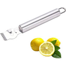 Нержавеющая сталь нож для чистки лимонов лимон Zester Терка извести вкус цитрусовых Терка нож для овощей Кухонные гаджеты бар аксессуары для ванной комнаты 2024 - купить недорого