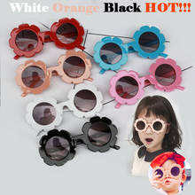 Gafas de sol con protección UV400 para niños y niñas, lentes de sol Unisex, redondas, con flores, para exteriores, para verano 2024 - compra barato