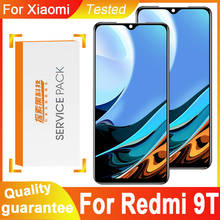100% протестированный сменный ЖК-дисплей 6,53 дюйма для Xiaomi Redmi 9T, дигитайзер сенсорного экрана в сборе для Redmi 9T, J19S, M2010J19SG, модель 2024 - купить недорого